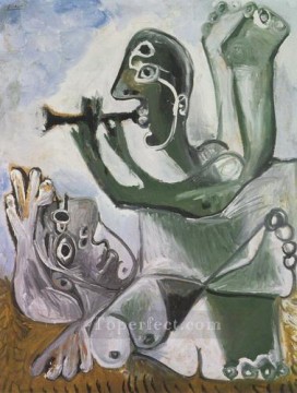キュービズム Painting - Serenade L aubade 2 1967 キュビスト
